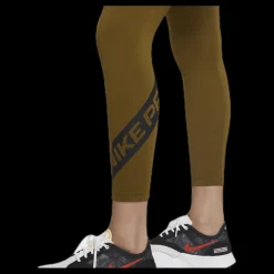 New Nike Pro Tight 7/8 Trompe L Black/Green Brun