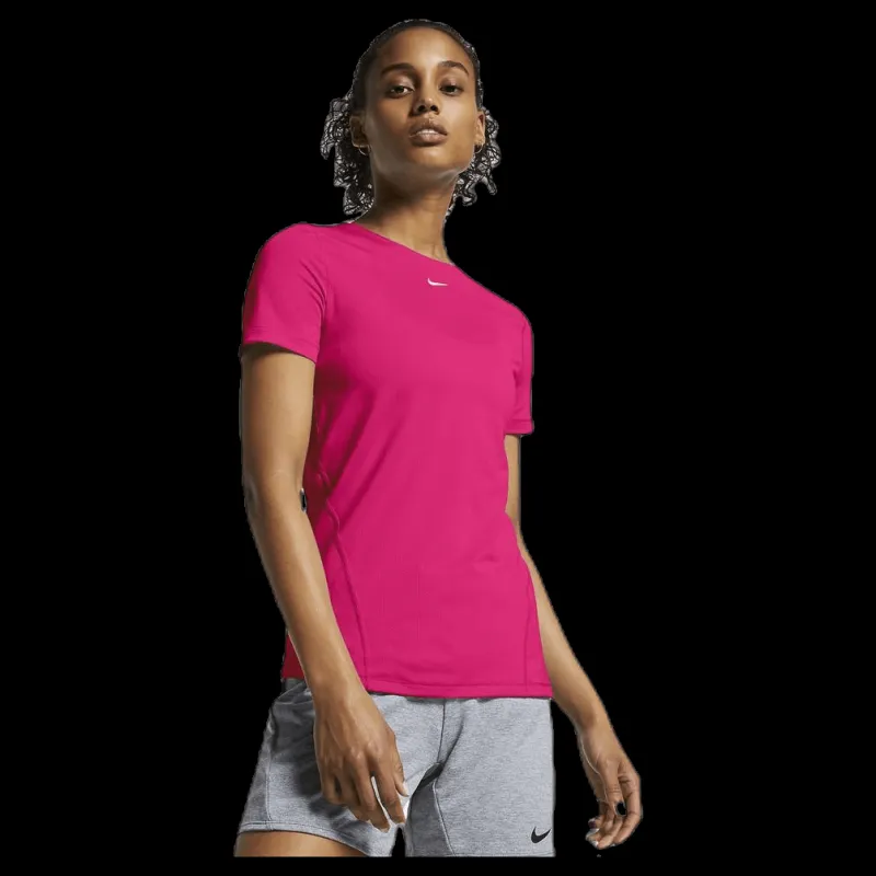 Hot Nike Pro Top SS All Over Mesh Pink/White Rosa