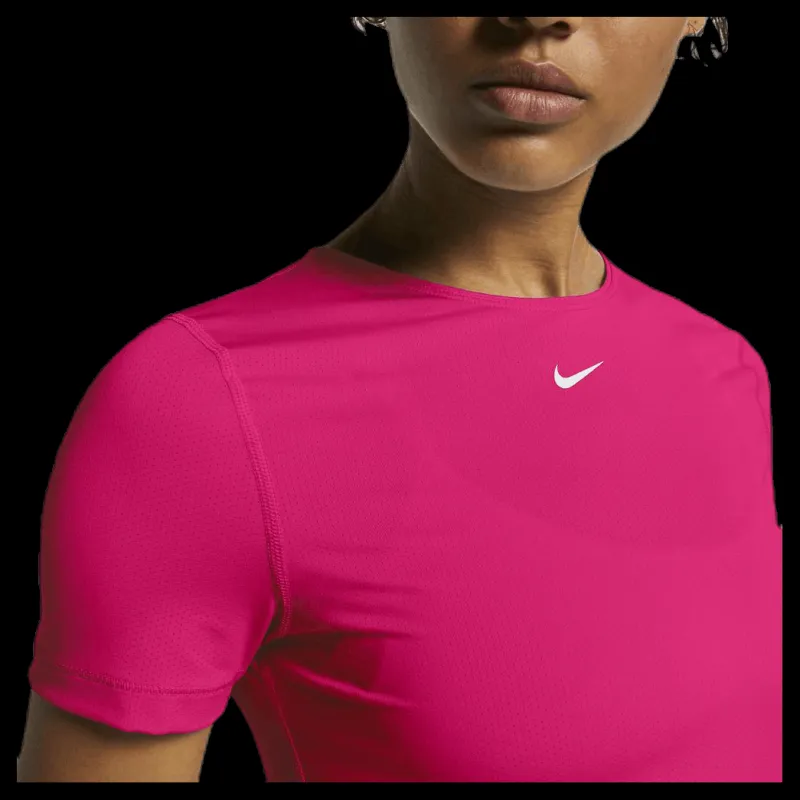 Hot Nike Pro Top SS All Over Mesh Pink/White Rosa