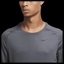 New Nike Pro Warm LS Top Black/Grey Grå