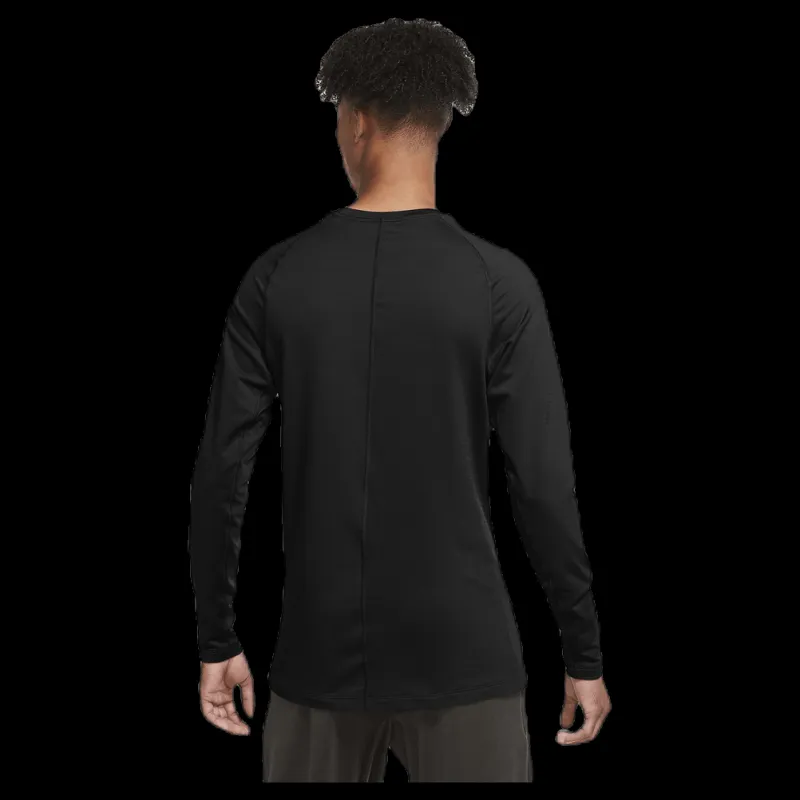 Discount Nike Pro Warm LS Top White/Black Svart