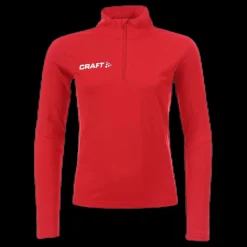 Best Craft Progress Halfzip Ls Tee Junior Red Röd