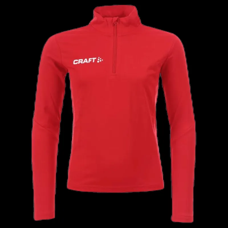 Best Craft Progress Halfzip Ls Tee Junior Red Röd