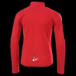 Best Craft Progress Halfzip Ls Tee Junior Red Röd