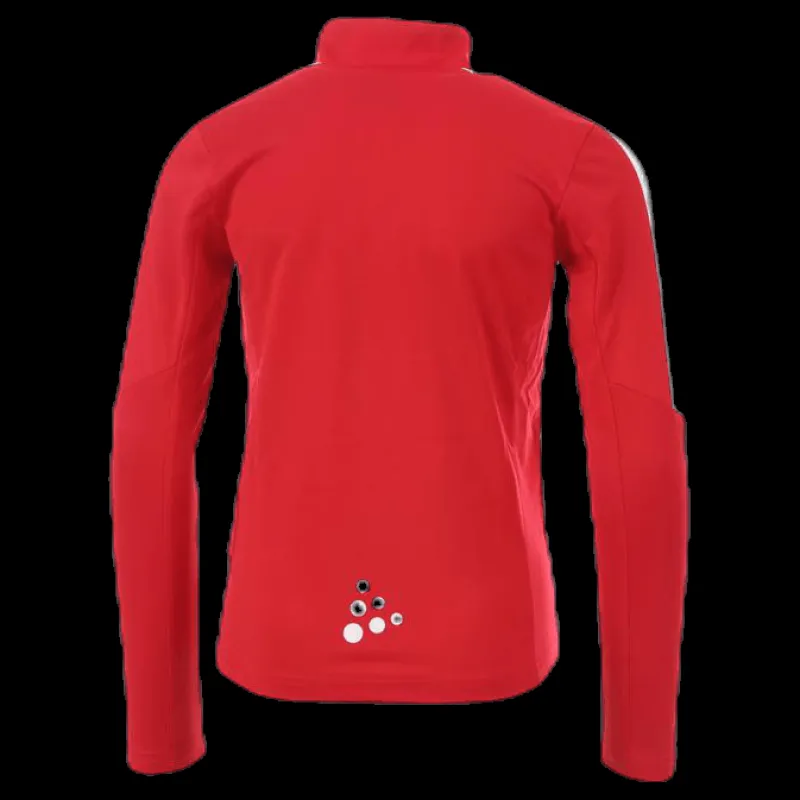 Best Craft Progress Halfzip Ls Tee Junior Red Röd