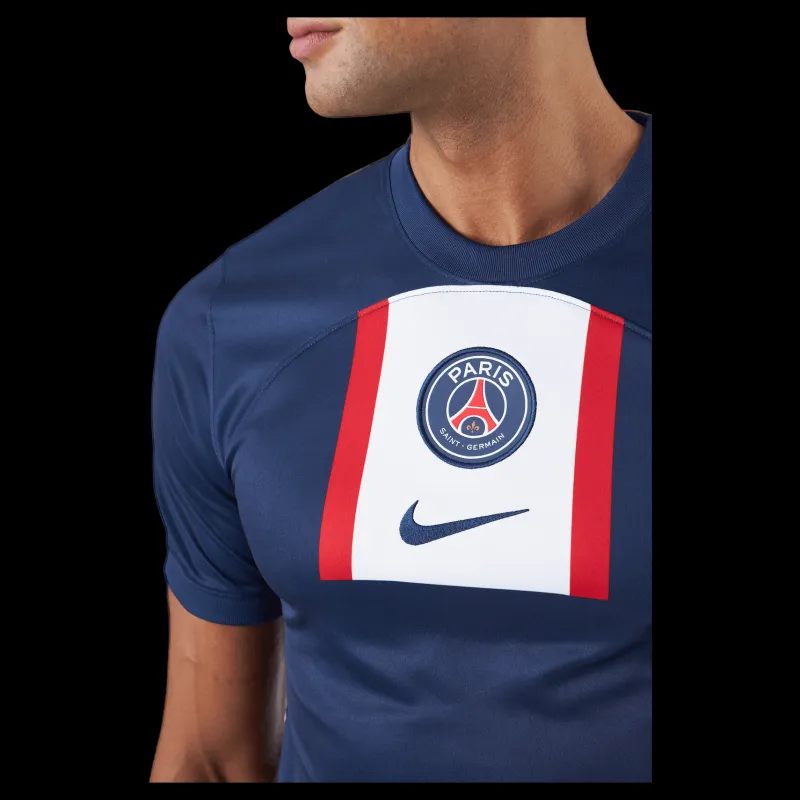 Nike Psg M Nk Df Stad Jsy Ss Hm Midnight Navy/white/midnight N Blå