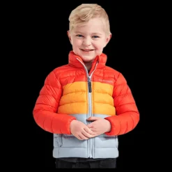 Best Didriksons Puff Jacket Orange/Blue/Yellow Orange, Blå och Gul