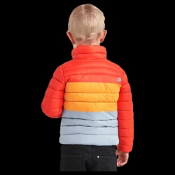 Best Didriksons Puff Jacket Orange/Blue/Yellow Orange, Blå och Gul
