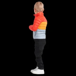 Best Didriksons Puff Jacket Orange/Blue/Yellow Orange, Blå och Gul
