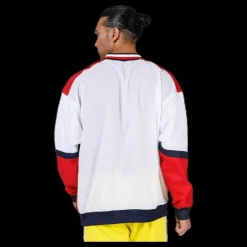 Tommy Hilfiger Sport Pull Over Jacket With Rib Red Röd New