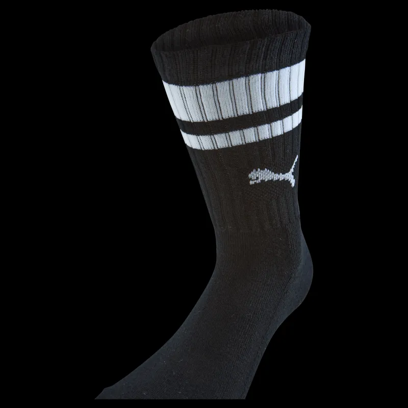 New Puma Crew Heritage Stripe 2p U Black Svart