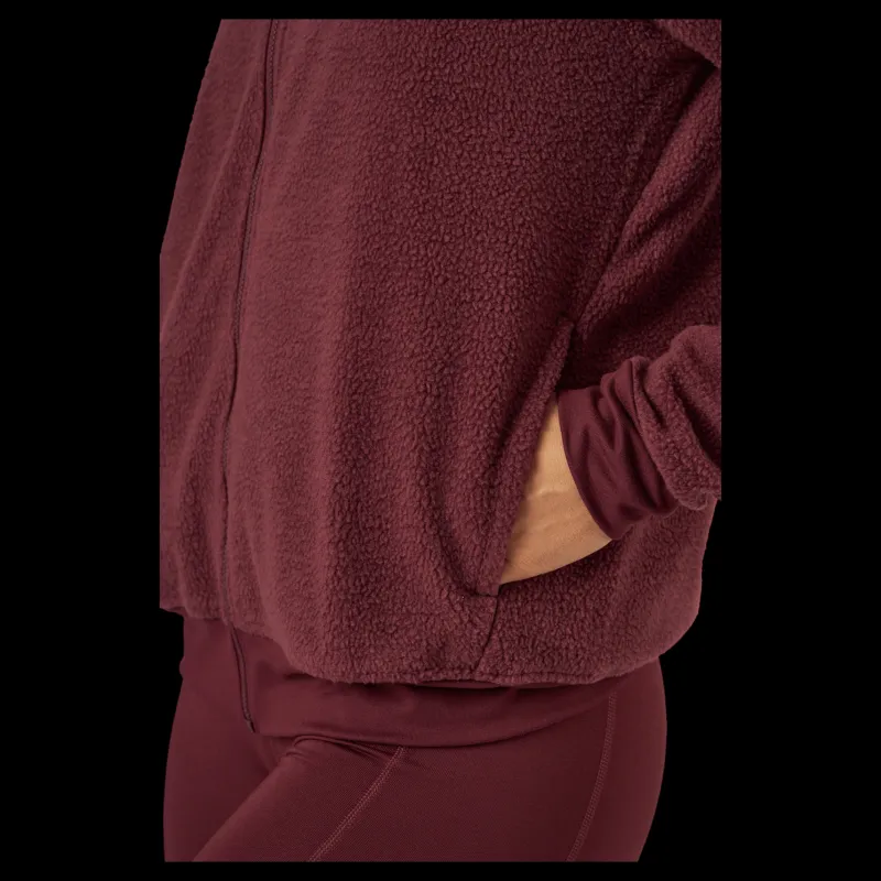 Discount Puma Fit Sherpa Jacket Aubergine- Black Röd