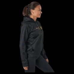 Puma Fit Tech Knit Po Hoodie Black-metallic Gold Svart Clearance