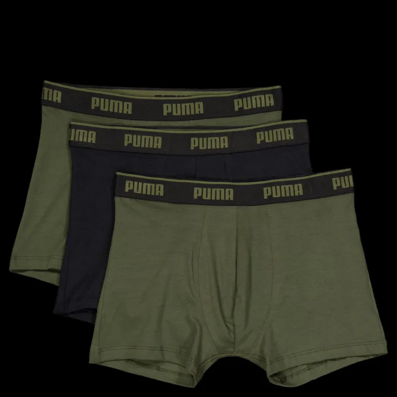 New Puma Men Everyday Basic Boxers Forest Grön