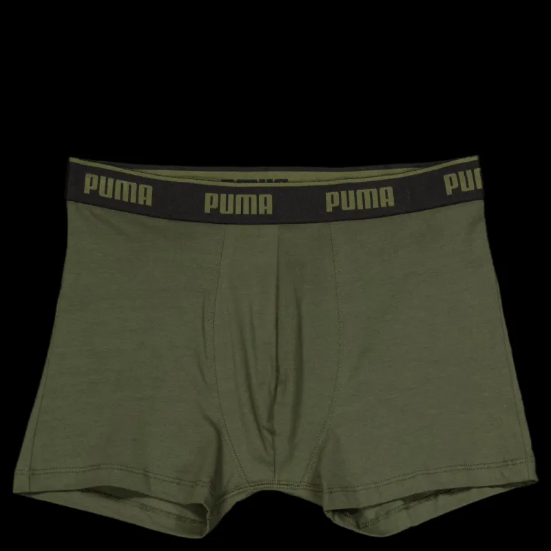 New Puma Men Everyday Basic Boxers Forest Grön