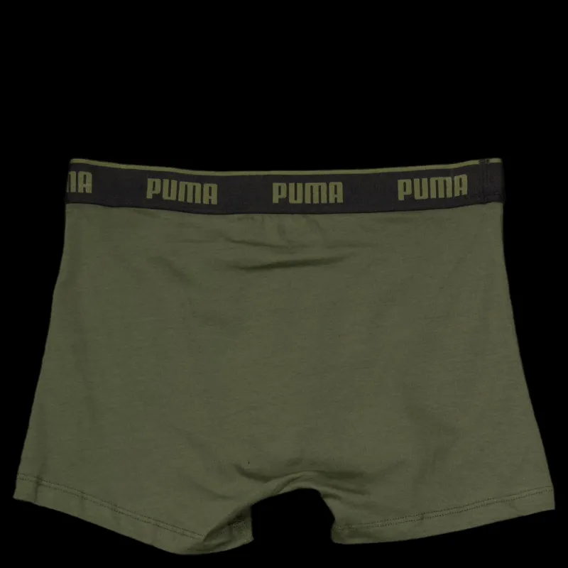 New Puma Men Everyday Basic Boxers Forest Grön