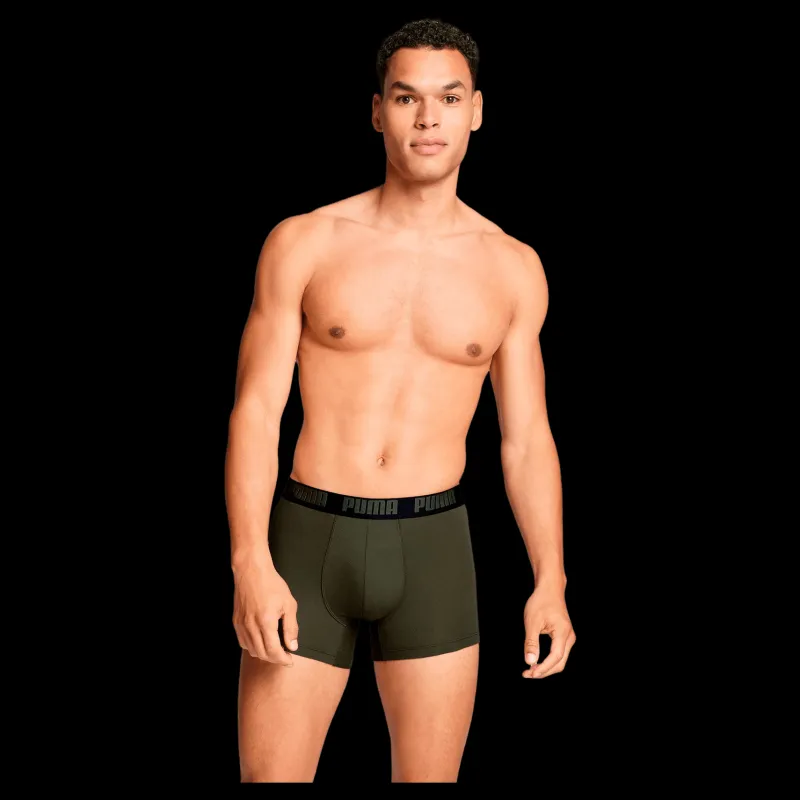 Clearance Puma Men Everyday Basic Boxer Forest Night Tonal Svart