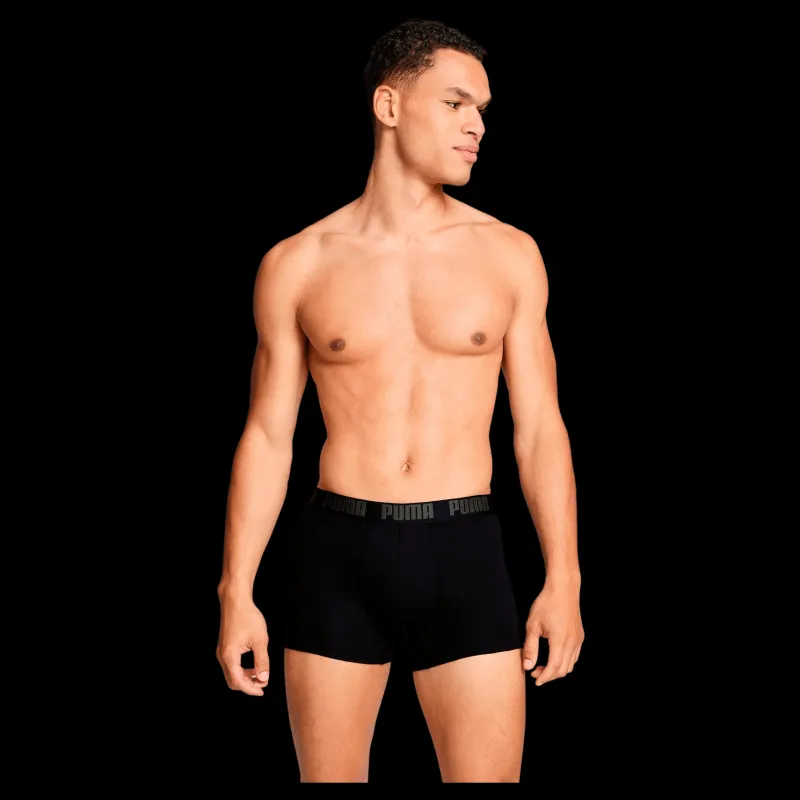 Clearance Puma Men Everyday Basic Boxer Forest Night Tonal Svart