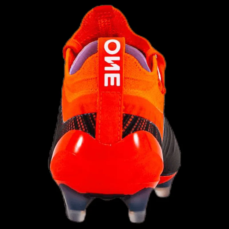 Sale Puma One 5.1 FG/AG Junior Black/Red Orange