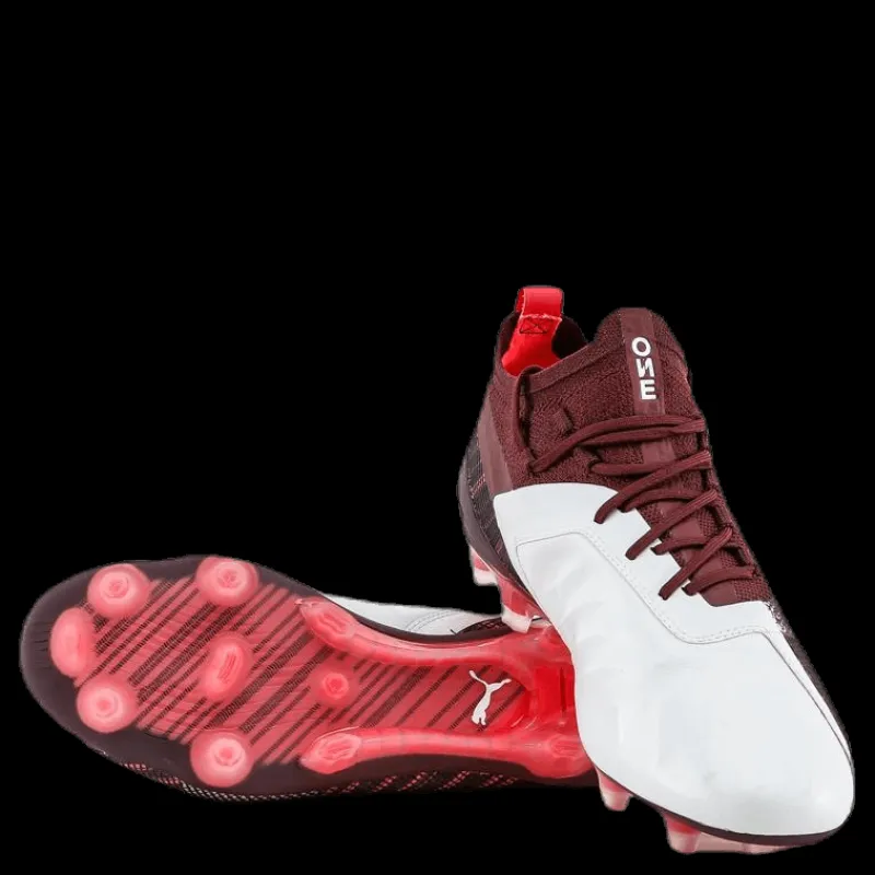 Puma One 5.1 FG/AG Wns White/Red Vit och Röd