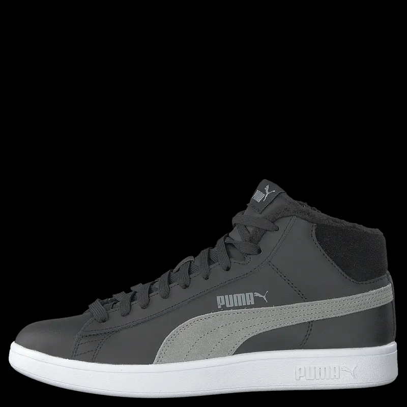Puma Smash V2 Mid Wtr L Black-quarry Grå Clearance