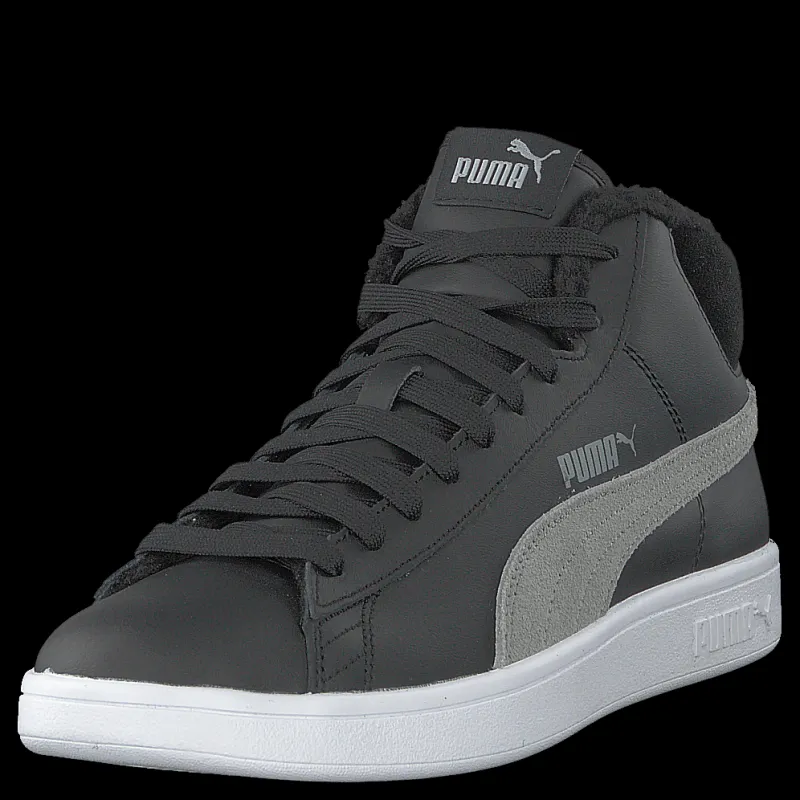 Puma Smash V2 Mid Wtr L Black-quarry Grå Clearance