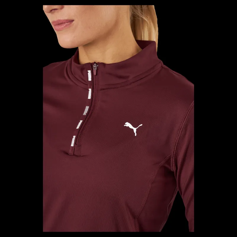 Puma Strong 1/4 Zip Aubergine Lila Outlet