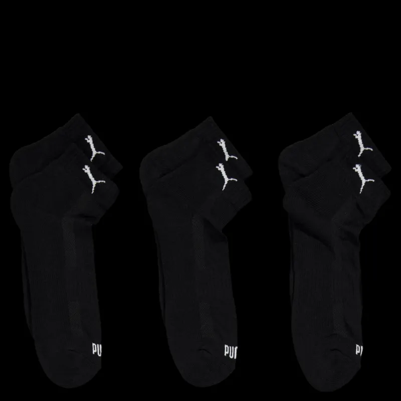 Puma Unisex Cushioned Quarter Black Svart Sale