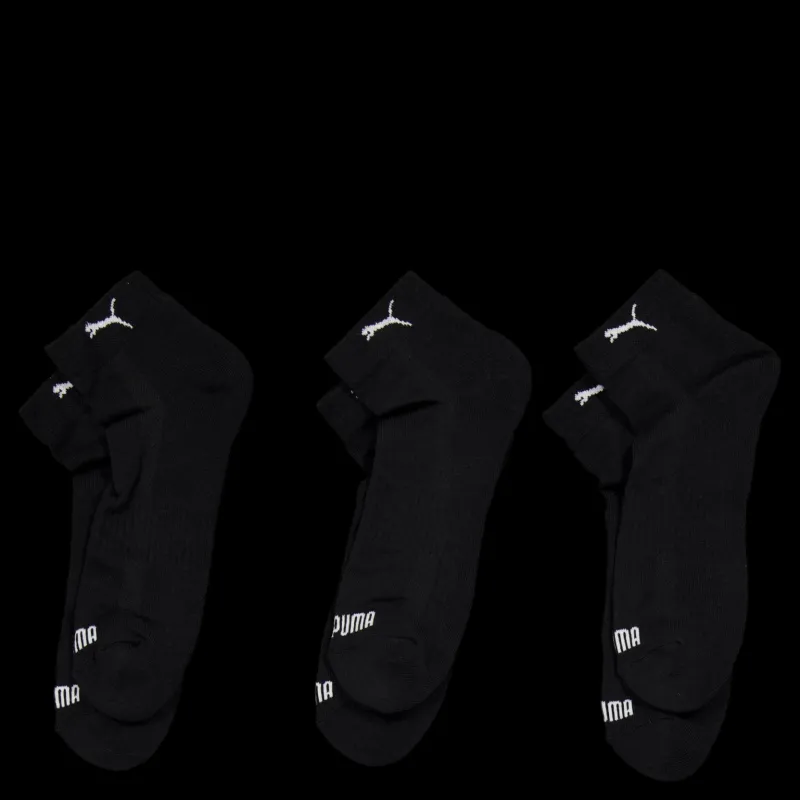 Puma Unisex Cushioned Quarter Black Svart Sale