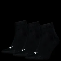 Online Puma Unisex Quarter Plain 3p Black Svart