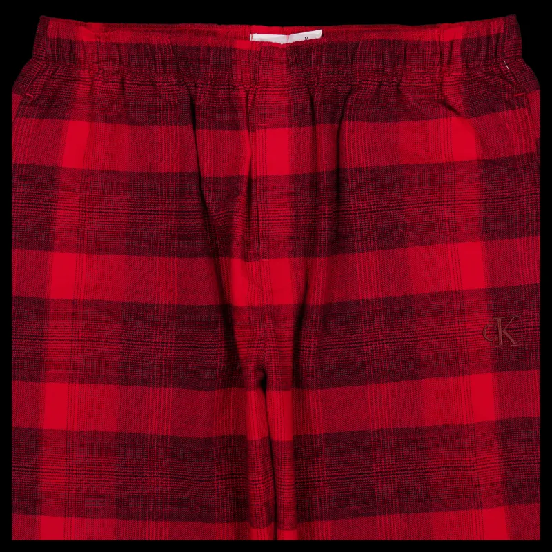 Calvin Klein Pure Flannel Sleep Pant Red Röd Online
