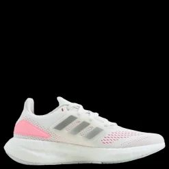 Sale adidas Pureboost 22 Shoes Cloud White / Silver Metallic / Beam Pink Vit och Rosa
