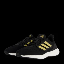 adidas Pureboost 23 Shoes Core Black / Gold Metallic / Carbon Svart New