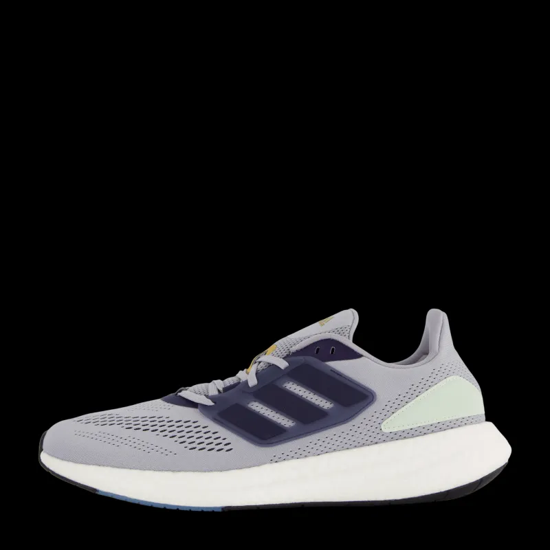 Best adidas Pureboost 22 Shoes Halo Silver / Shadow Navy / Linen Green Flerfärgad