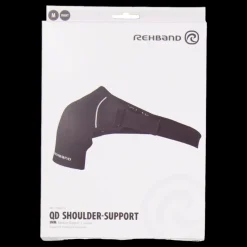 Rehband Qd Shoulder Support Right 3mm Black Svart Hot
