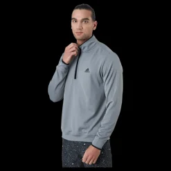 adidas Quarter-Zip Sweatshirt Grey Three Grå Clearance