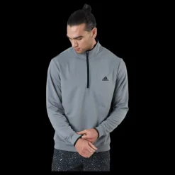 adidas Quarter-Zip Sweatshirt Grey Three Grå Clearance
