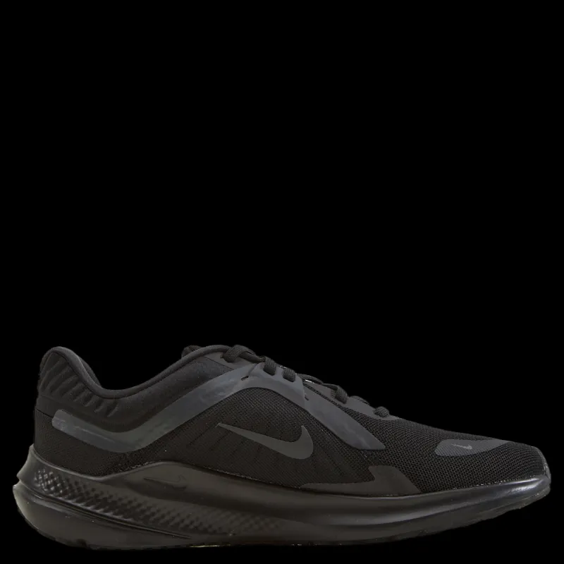 Nike Quest 5 Men's Road Running Shoes BLACK/DK SMOKE GREY Svart