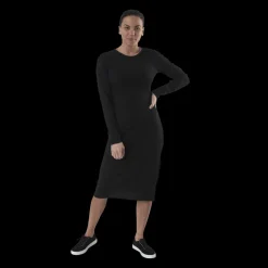 Best NOUN Quinn Rib Dress Black Svart