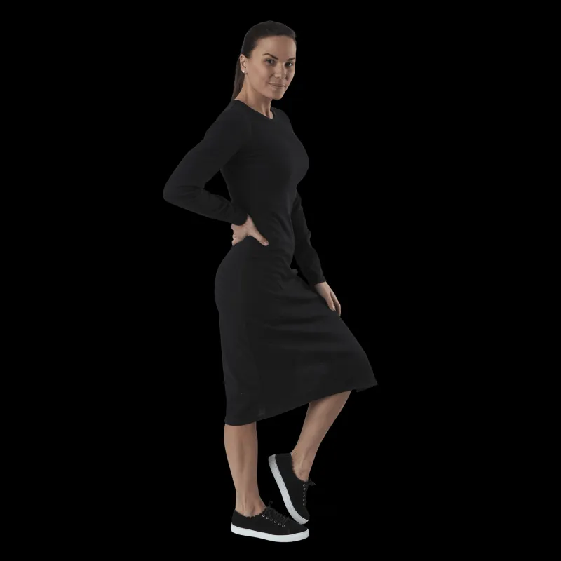 Best NOUN Quinn Rib Dress Black Svart