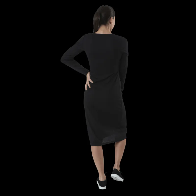 Best NOUN Quinn Rib Dress Black Svart