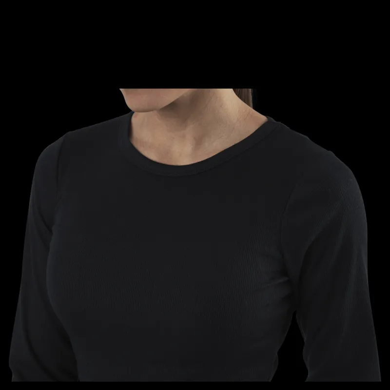 Best NOUN Quinn Rib Dress Black Svart