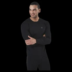 New Norfolk Ragnar Long Sleeve Base Layer 100% Merino Wool Black Svart