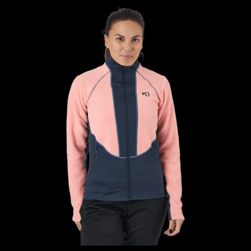 Kari Traa Ragnhild Full Zip Midlayer Silk Rosa Clearance