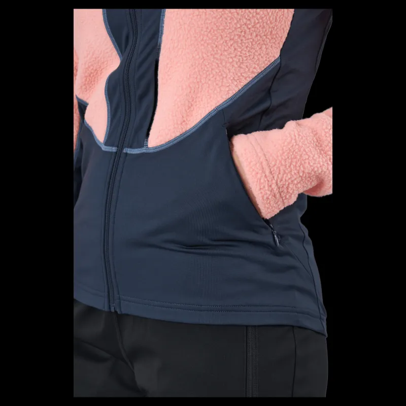 Kari Traa Ragnhild Full Zip Midlayer Silk Rosa Clearance