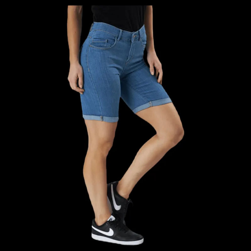 Only Rain Life Mid Long Shorts Blue Blå Outlet