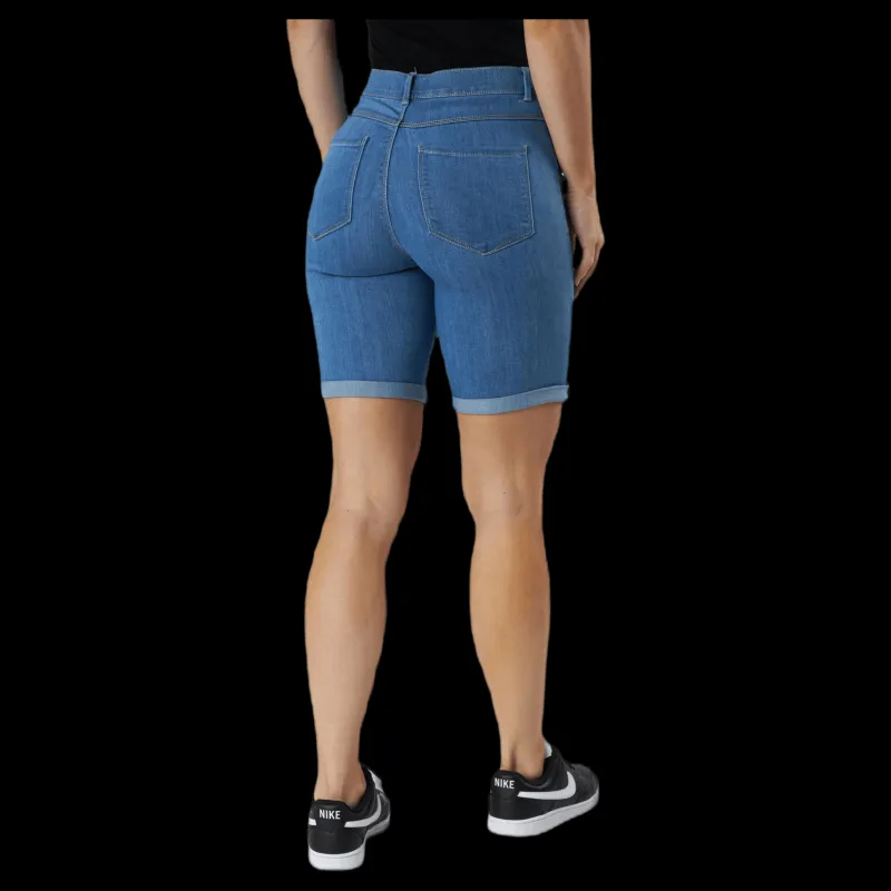 Only Rain Life Mid Long Shorts Blue Blå Outlet