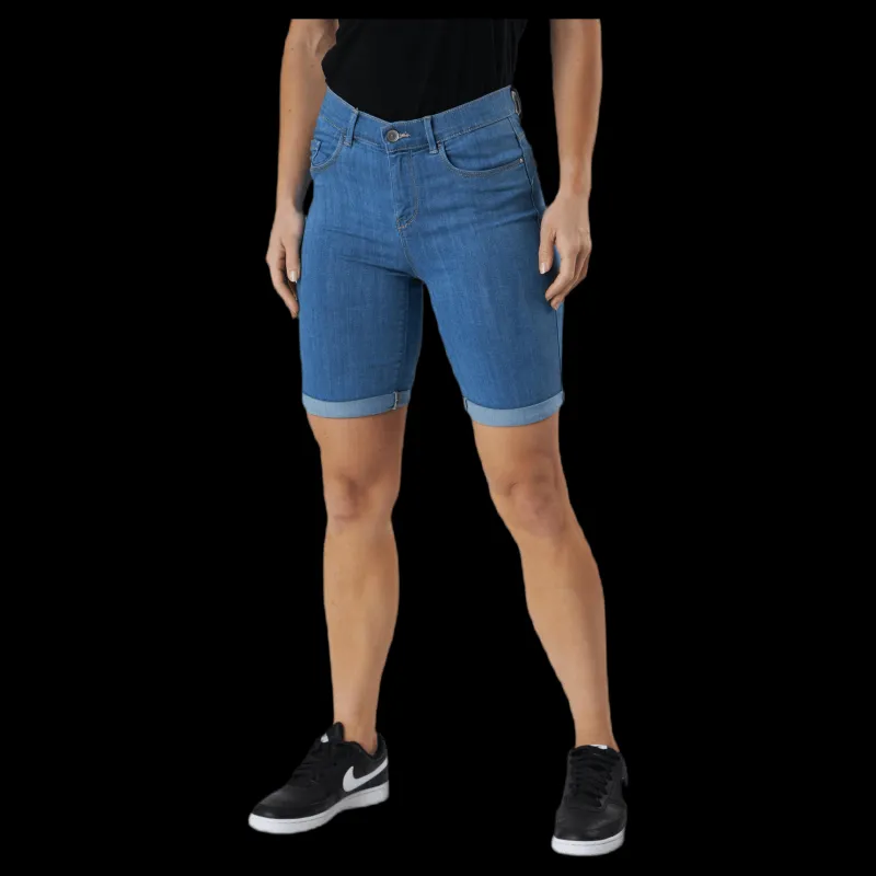 Only Rain Life Mid Long Shorts Blue Blå Outlet