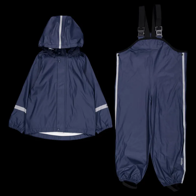 Discount Reima Rain outfit Tihku Navy Blå