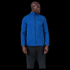 Weather Report Ralf Melange Fleece Jacket w. Windproof Lining Blue Blå